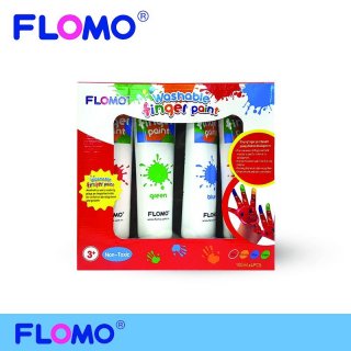 Flomo Finger Paint Set Regular Set- Mainan Cat Anak