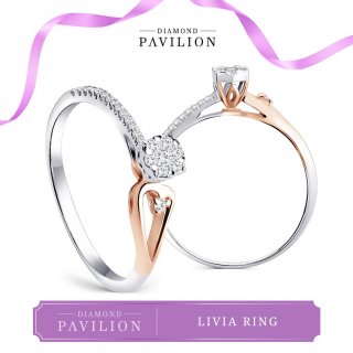 3. Diamond Pavilion Cincin Emas Batu Berlian Livia Ring