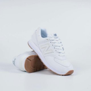 New Balance 574 Leather White Gum