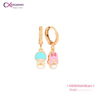 Collexion Charmmy Little Twin Star Ear Drop Earrings Anting Anak Lapis
