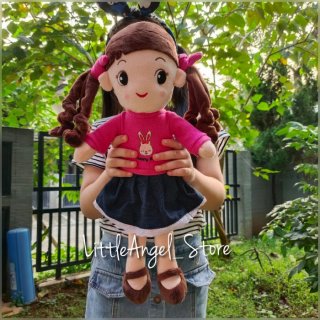 4. Boneka Doll Happy Girl Cewek Cindy Cantik By Seulgi - Pink