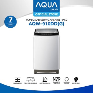 AQUA JAPAN Mesin Cuci Top Loading AQW-910DD(G)
