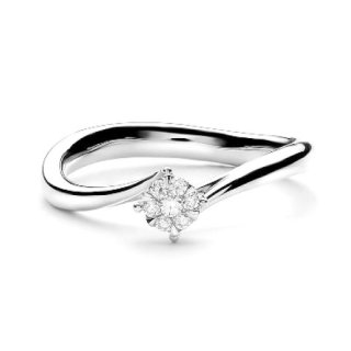 Lino & Sons FVVS1 Agatha Diamond Ring Cincin Berlian 