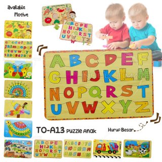 14. Mainan Puzzle Alfabet, Memudahkan Belajar Alfabet
