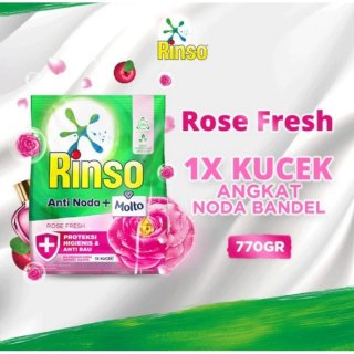 Rinso Molto Detergen Bubuk Rose Fresh 