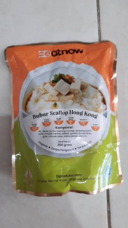 16. EatNow Bubur Scallop Hongkong, tanpa MSG dan Pengawet