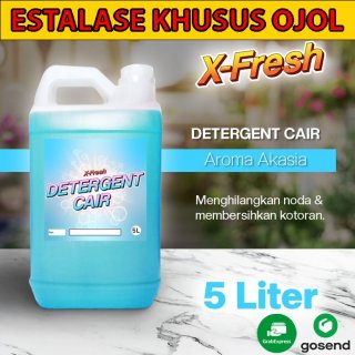 Deterjen Cair XFRESH 5L / Liquid Detergent Aroma Akasia OJOL