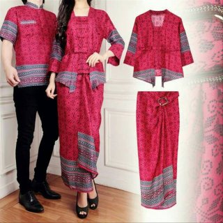 14. Couple Batik Set Kebaya Maulani, Model Fashionable
