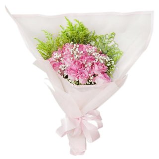 28. Blossom Pink Hand Bouquet, Simbol Kasih Sayang Mendalam untuknya