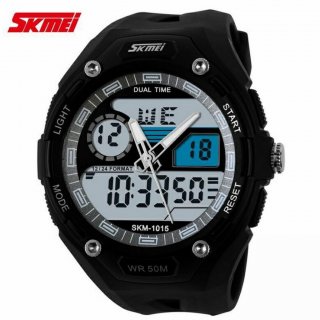 Jam Tangan Pria SKMEI Dual Time S-Shock Sport Watch Original AD1015