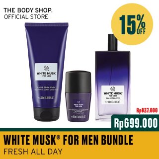 9. The Body Shop White Musk For Men Bundles, Set Lengkap Bikin Bau Badan Ngacir