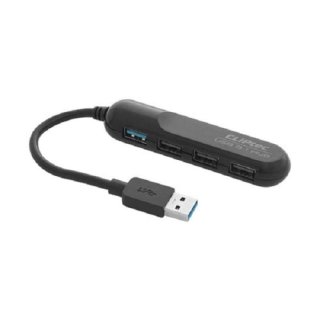 USB HUB CLIPtec RZH353 Hurricane 1Port 3.1 + 3Port 2.0-CLiPtec RZH 353 BLACK