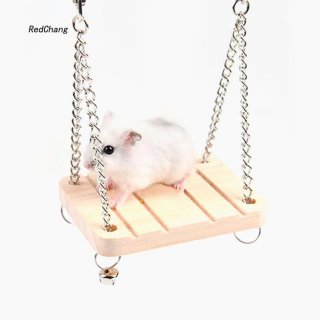 Mainan Ayunan Hamster/Tupai Model Gantung untuk Dekorasi Kandang