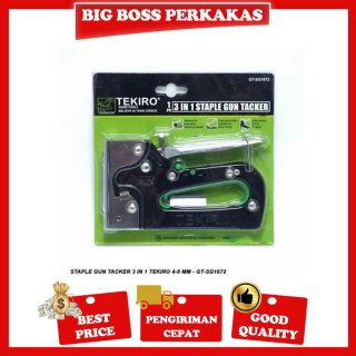 TEKIRO Staple Gun 3 in 1 Way Heavy Duty Staples Tembak hekter jok