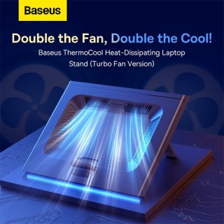 Baseus Cooling Pad Dual Fan Laptop Stand RGB ThermoCool