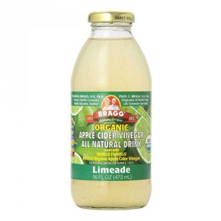 29. BRAGG Organic Apple Cider Vinegar Drink Limeade, Cuka Apel dengan Rasa Jeruk Nipis