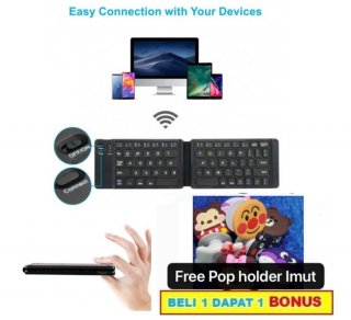 SOHA KYB-006 Wireless Bluetooth Keyboard Portable Lipat Folding