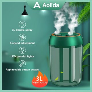 10. Aolida Humidifier 3L Diffuser Aromaterapi, Bikin Rileks Sebelum Tidur
