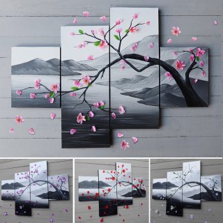 3. Hiasan Dinding Bunga Sakura Artificial, Pas Dipajang di Ruang Tamu