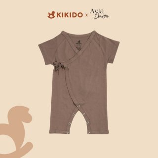 Kikido X Ayla Lilo Kimono Bodysuit - Mud, 0-6 Bulan/S
