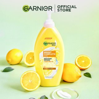 30. Garnier Bright Complete Brightening Body Lotion, dengan Filter UVA/UVB