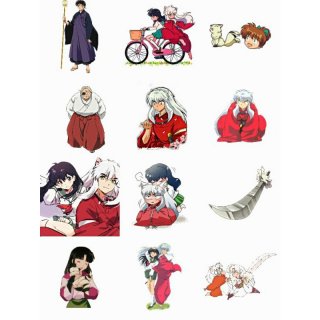 30. Stiker Anime Inuyasha 35 Pcs