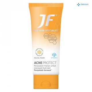 13. JF Acne Protect Facial Foam, dengan Jojoba dan Vitamin E