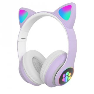27. Headphone Bluetooth Telinga Kucing, Desain Lucu dan Menarik