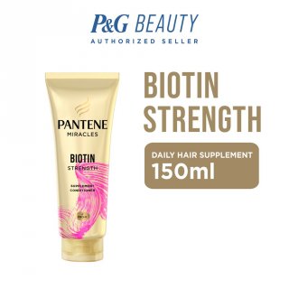 Pantene Conditioner Miracles Biotin Strength Daily Hair Supplement for Hairfall Control 