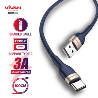 Vivan Kabel Data USB Type C Fast Charge VXC100