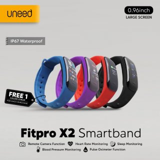 14. UNEED Fitpro X2 Smartband IP67, Kenali Kesehatan dan Kebugaran Diri