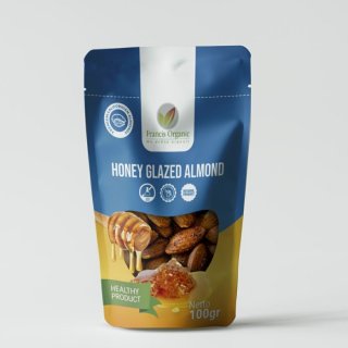 28. Francis Organic - Honey Glazed Crunchy Almonds, Camilan Sehat dan Enak