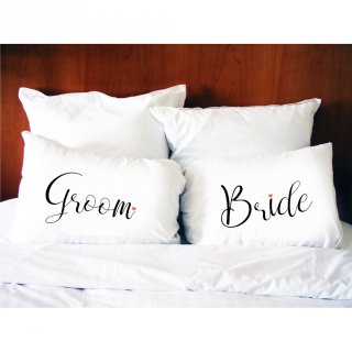 17. Sarung Bantal Kamar Tidur Jr.Pillow 45x70 Groom Bride Wedding Gift