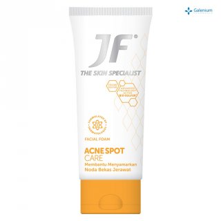 15. JF Acne Spot Care Facial Foam, Bantu Mencerahkan Wajah