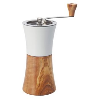 Hario Ceramic Coffee Mill Olive Wood Hand Grinder 