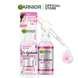 22. Garnier Sakura White Booster Serum, Lembab dan Glowing