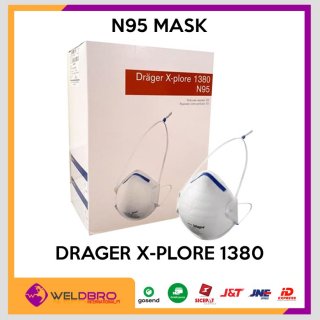 Drager X-plore 1380 N95 Anti Covid19/ Virus masker niosh ce 3M 8210