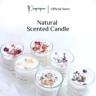 Poupeepou - Lilin Aromaterapi Gelas | Natural Scented candle 65gr - Oceania - Petal