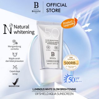 28. Premiere Beaute Sunscreen (SPF 50 PA+++) Wajah Putih Natural