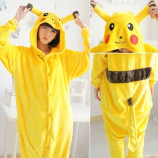 4. Baju Tidur Onesie Pikachu, Menggemaskan dan Nyaman Dipakai