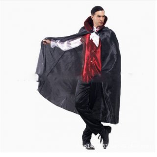 Kostum Halloween Drakula Pria Set Lengkap