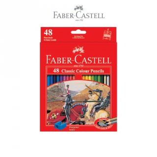 16. Faber-Castell Classic Colour Pencils set 48, Membebaskan Anak Mewarnai Sesuai Imajinasi