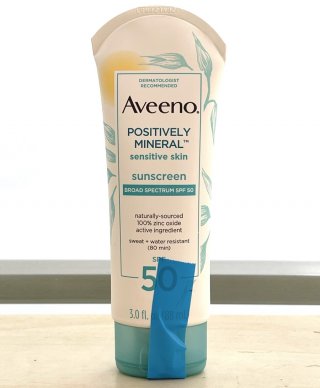 Aveeno Positively Mineral Sensitive Skin Sunscreen SPF 50 