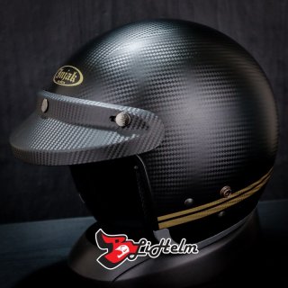 HELM INJAK RETRO LINE | BLACK DOFF | CLASSIC