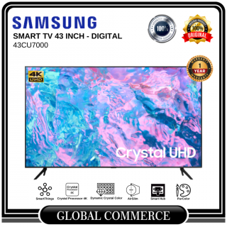 Samsung 43CU7000 Crystal 4K UHD SMART TV 43 Inch UA43CU7000KXXD