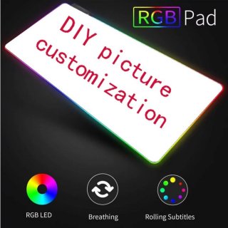 DIY Picture Custom RGB Mousepad XXL Laptop with USB Glowing HypeMarket