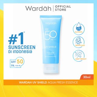 Wardah UV Shield Aqua Fresh Essence dengan SPF 50 PA++