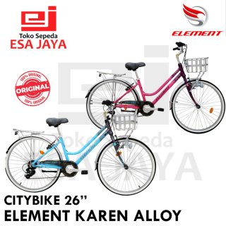 Citybike Element Karen 26" Alumunium Alloy 7 Speed Sepeda Perkotaan 