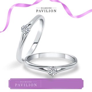 Diamond Pavilion Cincin Emas Batu Berlian Helya Solitaire Ring