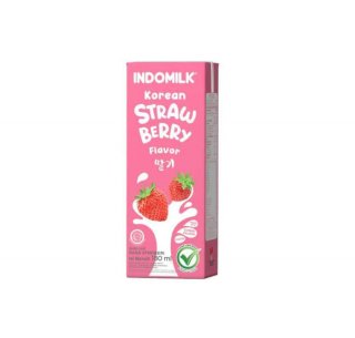 Indomilk Susu UHT Korean Strawberry 180 ml